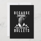 フェンシングおもしろいギフトかわいいフェンサーラブソードファイター シーズンカード (正面)