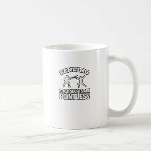 フェンシングその他のスポーツは無意味 コーヒーマグカップ (右)