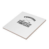 フェンシングその他のスポーツは無意味 タイル (側面)