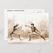 フェンシングとデスポストカード ポストカード (正面/裏面)