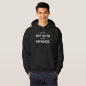 フェンシングのようにチェスが刺し傷のコームを持つ パーカ (正面フル)