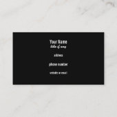 フェンシングのイメージのモノグラムの名刺 名刺 (裏面)