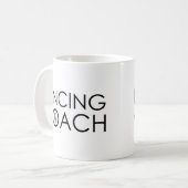 フェンシングのコーチ コーヒーマグカップ (正面左)