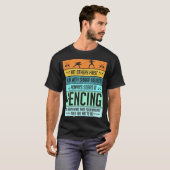 フェンシングのダジャレTシャツ Tシャツ (正面フル)