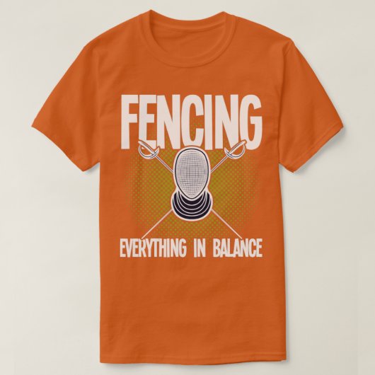 フェンシングのバランス(2) Tシャツ (デザイン正面)