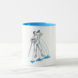 フェンシングのポストのトレーニングのユーモア マグカップ