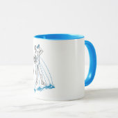 フェンシングのポストのトレーニングのユーモア マグカップ (正面右)