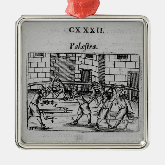 フェンシングの学校 メタルオーナメント (正面)