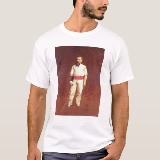 フェンシングの服1889年のリチャード・バートン Tシャツ (正面)