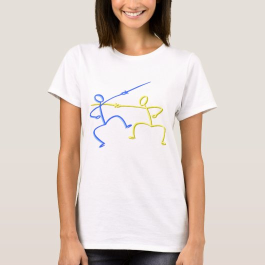 フェンシングのTシャツおよびギフト Tシャツ (正面)
