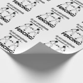 フェンシングは決してフェンシングの力を過小評価しない ラッピングペーパー (角)