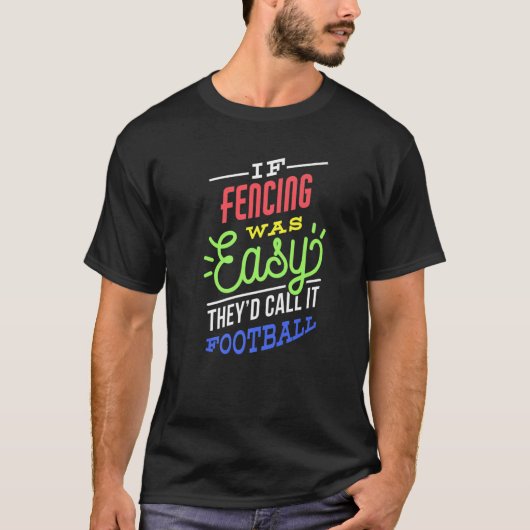 フェンシングもしは簡単ことわざFencerおもしろい Premium Tシャツ (正面)