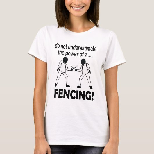 フェンシングを侮るなかれ Tシャツ (正面)