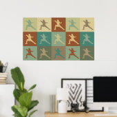 フェンシングアポップ・アートのート ポスター (ホームオフィス)