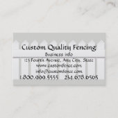 フェンシングカスタム品質と製品 名刺 (正面)
