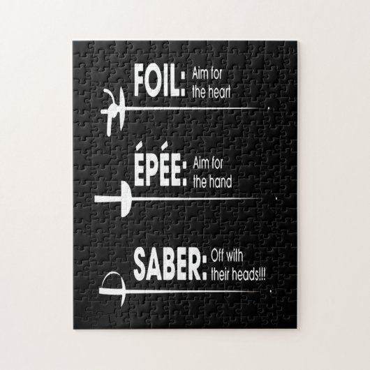 フェンシングギフト|私は常に試合に勝つ ジグソーパズル (縦)