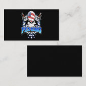 フェンシングギフト|私は常に試合に勝つ 名刺 (正面/裏面)