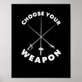 フェンシングサバーエペ箔エペfencer select ポスター (正面)