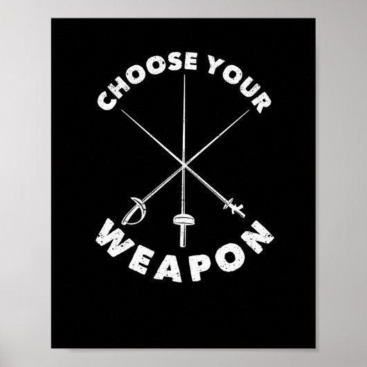 フェンシングサバーエペ箔エペfencer select ポスター (正面)