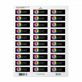 フェンシングシルエット;スペクトル ラベル (フルシート)