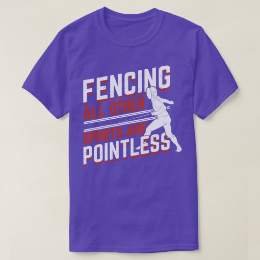 フェンシングスポーツフェンサーギフト Tシャツ (デザイン正面)