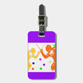 フェンシングスポーツ ラゲッジタグ (正面縦)