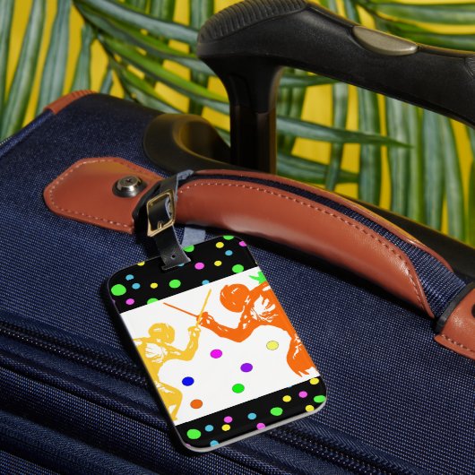 フェンシングスポーツ ラゲッジタグ (正面インサイチュ1)