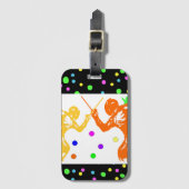 フェンシングスポーツ ラゲッジタグ (正面縦)