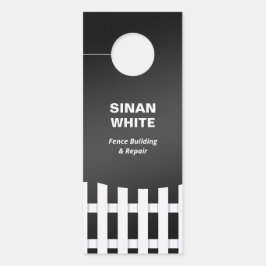 フェンシングドアハンガー ドアノブサイン