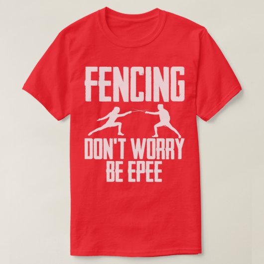 フェンシングドントイズビーピーー Tシャツ (デザイン正面)