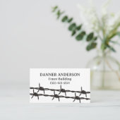 フェンシングバーブワイヤデザインフェンス会社 名刺 (スタンド正面)