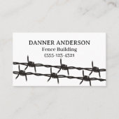 フェンシングバーブワイヤデザインフェンス会社 名刺 (正面)