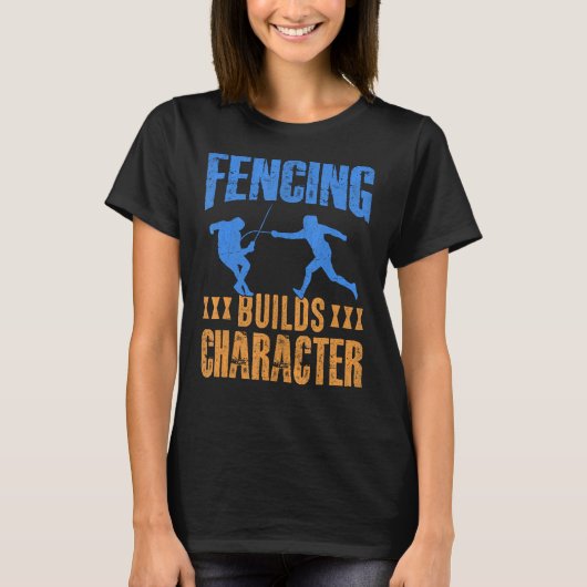 フェンシングビルドキャラクターIフェンシング Tシャツ (正面)