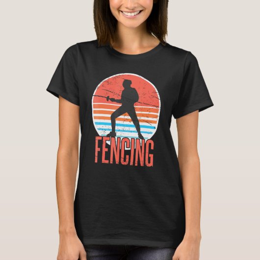 フェンシングフェンサーズスポーツ剣術アスリート Tシャツ (正面)
