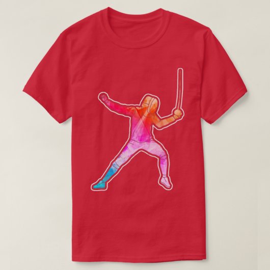 フェンシングフェンサーフォイルエペサベル2 Tシャツ (デザイン正面)