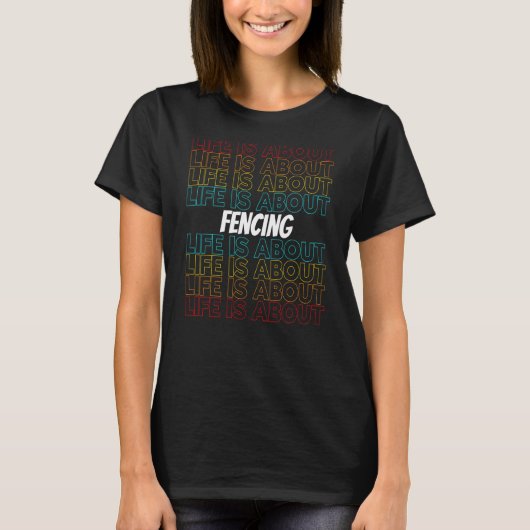 フェンシングホビーライフはフェンシング Tシャツ (正面)