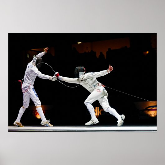 フェンシングモダン剣ファイティングデュアル ポスター (正面)