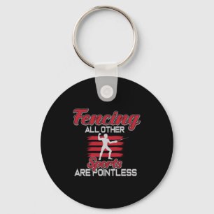 フェンシング他のスポーツは無意味な贈り物男性女性 キーホルダー