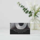 フェンシング会社サービス名刺 名刺 (スタンド正面)