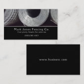 フェンシング会社サービス名刺 名刺 (正面/裏面)