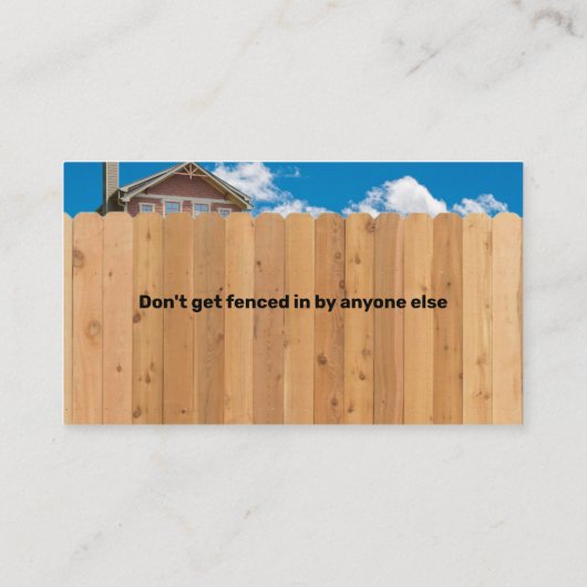 フェンシング会社 名刺 (裏面)