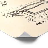 フェンシング剣1970特許美術古ピーパー ポスター (角)