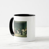 フェンシング場面1827年 マグカップ (正面左)