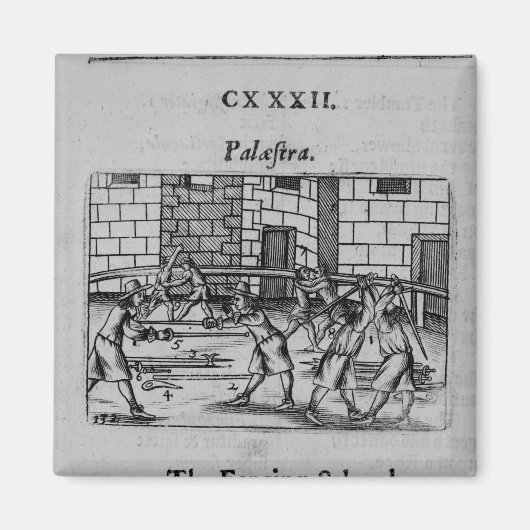 フェンシング学校 マグネット (正面)