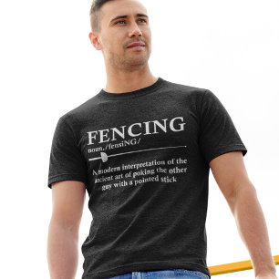 フェンシング定おもしろい義Fencer辞書 Tシャツ