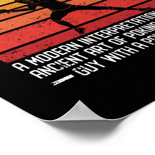 フェンシング定義ディクタフォンおもしろい器 ポスター (角)