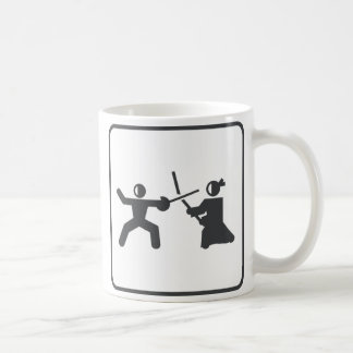 フェンシング対Kendo コーヒーマグカップ