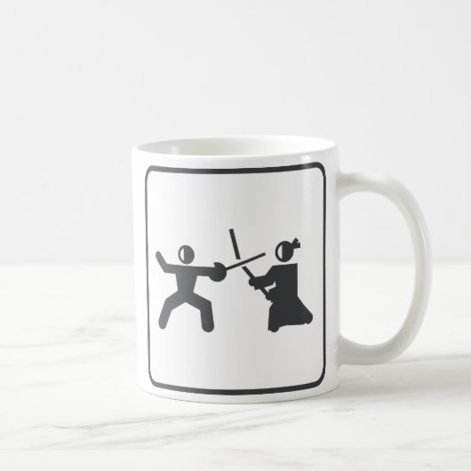 フェンシング対Kendo コーヒーマグカップ (右)