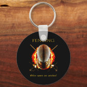 フェンシング恋人 |その他のスポーツは無意味 キーホルダー (正面)