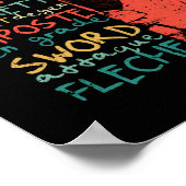 フェンシング用語トレーニングフェンサーチームのフォイル ポスター (角)